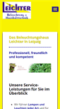 Mobile Screenshot of beleuchtungshaus-leichter.de